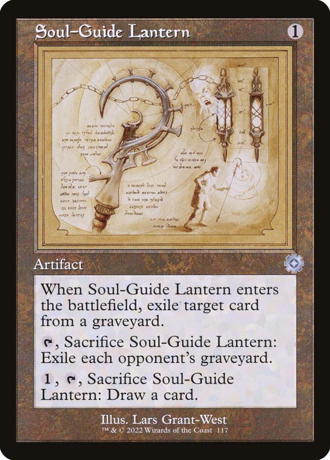 Soul-Guide Lantern (#117) (Retro Frame) - (Foil): The Brothers' War Retro Artifacts