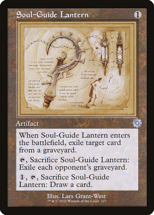 Soul-Guide Lantern (#117) (Retro Frame) - (Foil): The Brothers' War Retro Artifacts