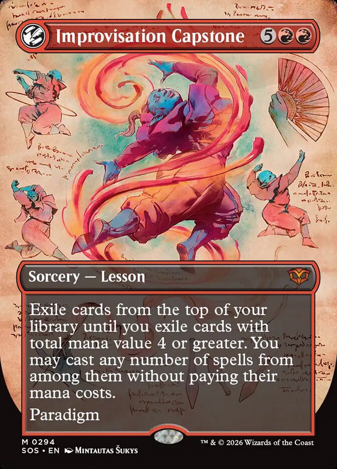 Improvisation Capstone - (Foil): Secrets of Strixhaven