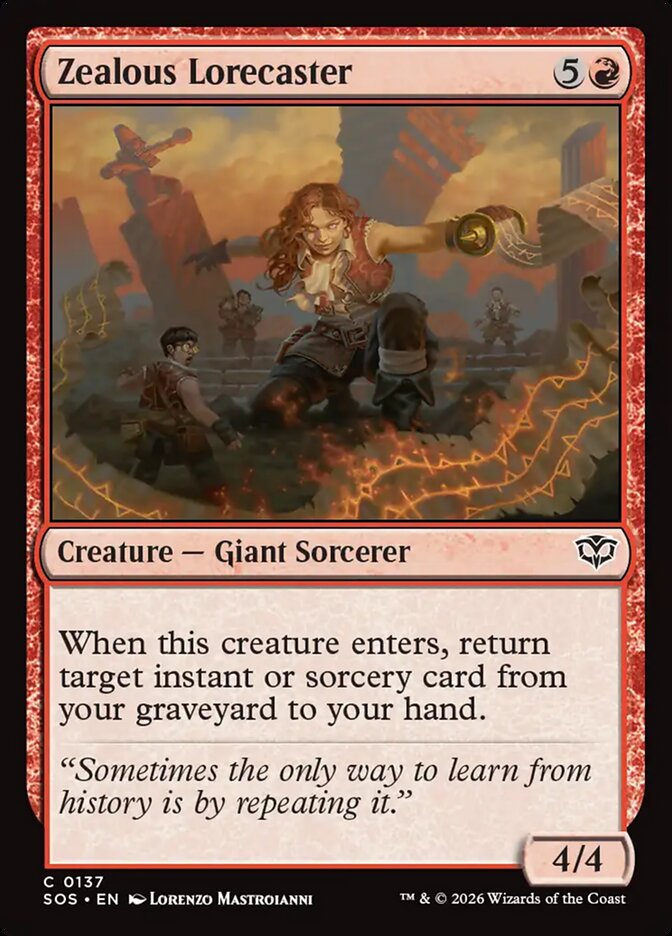 Zealous Lorecaster - (Foil): Secrets of Strixhaven