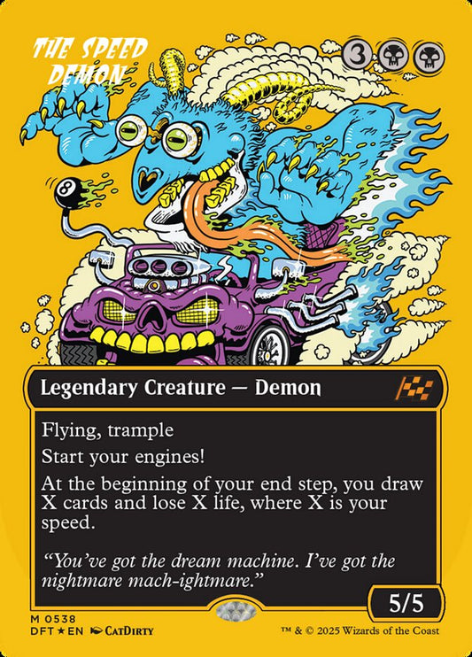 The Speed Demon (Borderless) (First Place Foil) - (Foil): Aetherdrift
