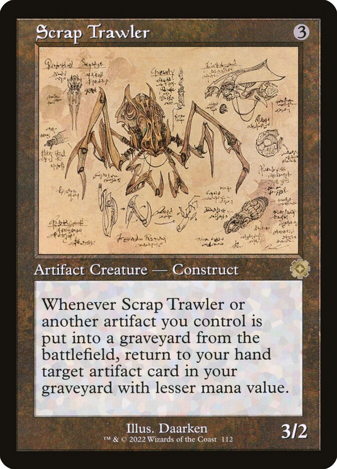Scrap Trawler (#112) (Retro Frame) - (Foil): The Brothers' War Retro Artifacts