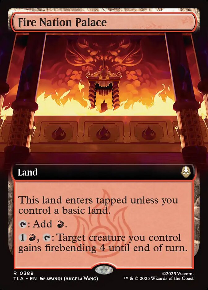 Fire Nation Palace (Extended Art) - (Foil): Avatar: The Last Airbender