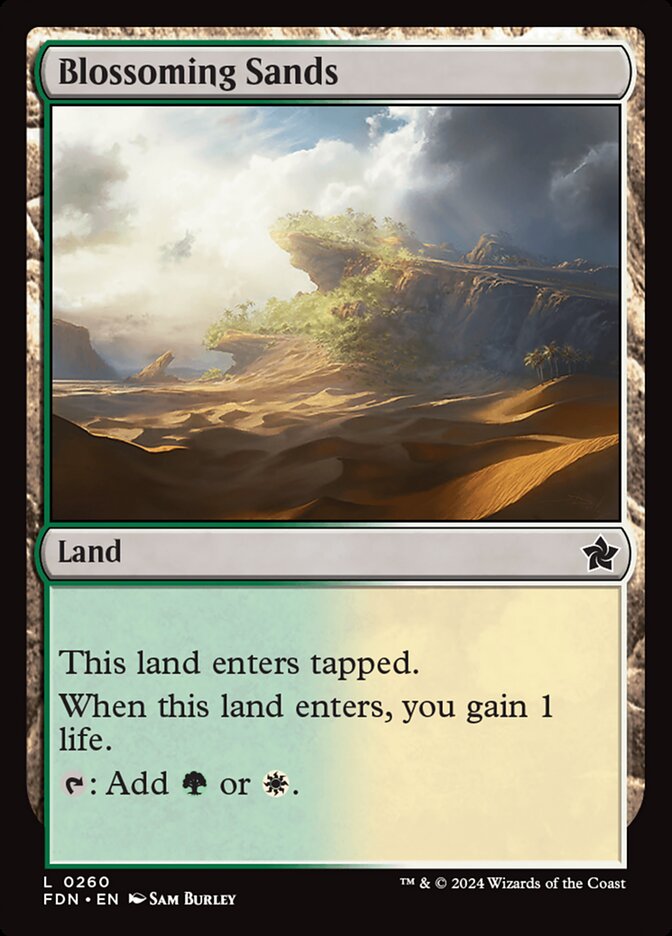 Blossoming Sands - (Foil): Foundations