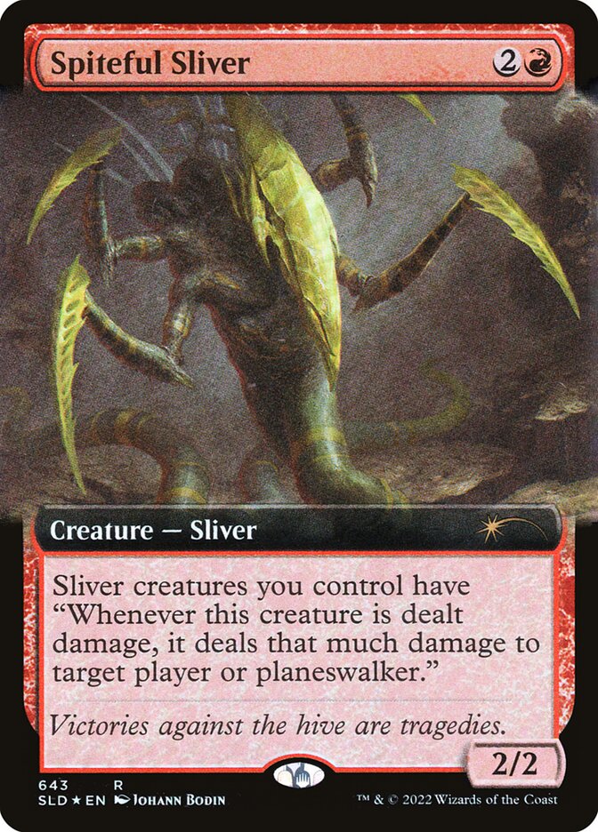 Spiteful Sliver (Secret Lair) (Extended Art) - (Foil): Secret Lair Drop