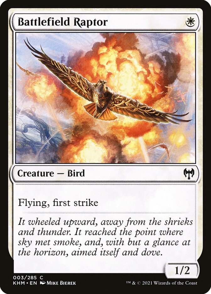 Battlefield Raptor - (Foil): Kaldheim