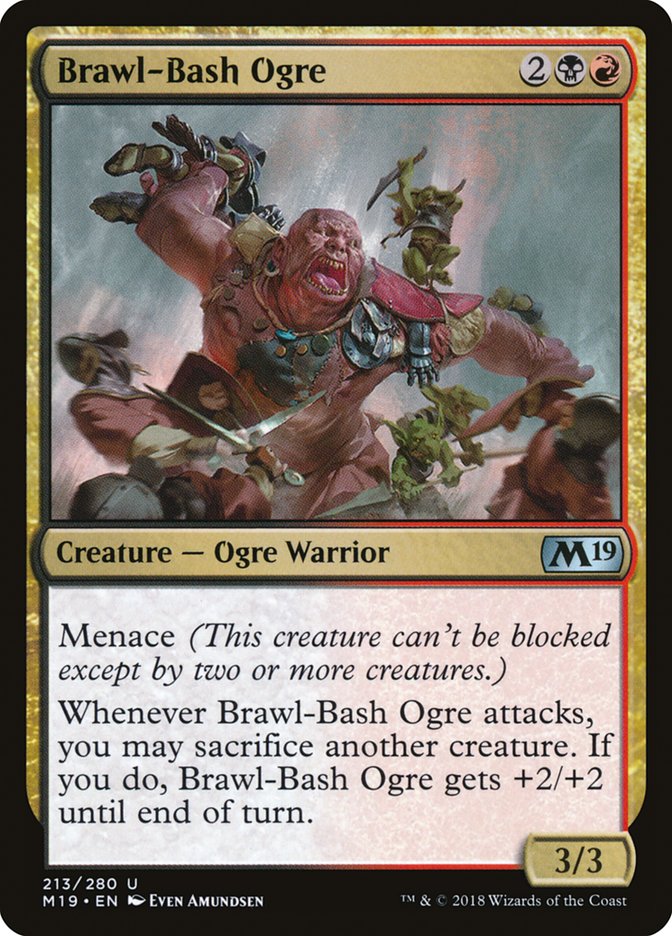 Brawl-Bash Ogre - (Foil): Core Set 2019