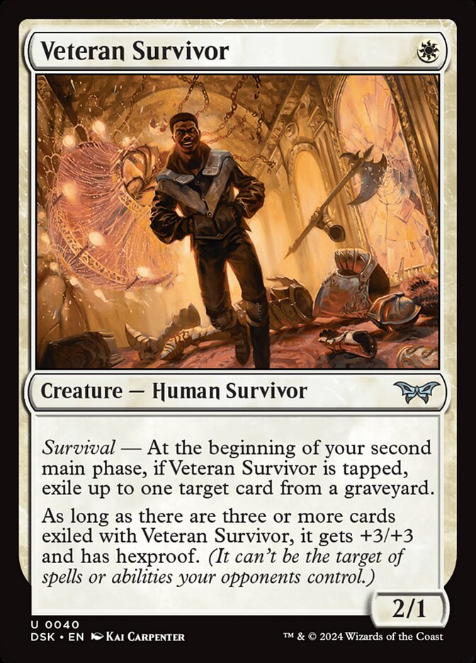 Veteran Survivor - (Foil): Duskmourn: House of Horror
