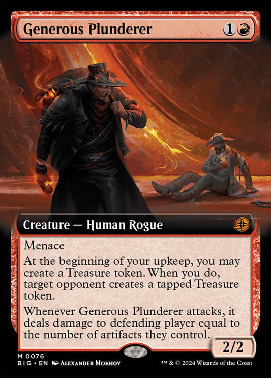 Generous Plunderer (#076) (Extended Art) - (Foil): The Big Score