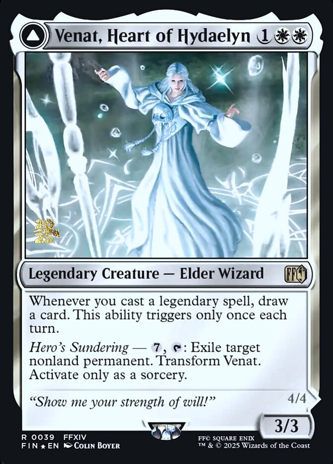 Venat, Heart of Hydaelyn // Hydaelyn, the Mothercrystal (Prerelease) (FINAL FANTASY) - (Foil): Final Fantasy Promos