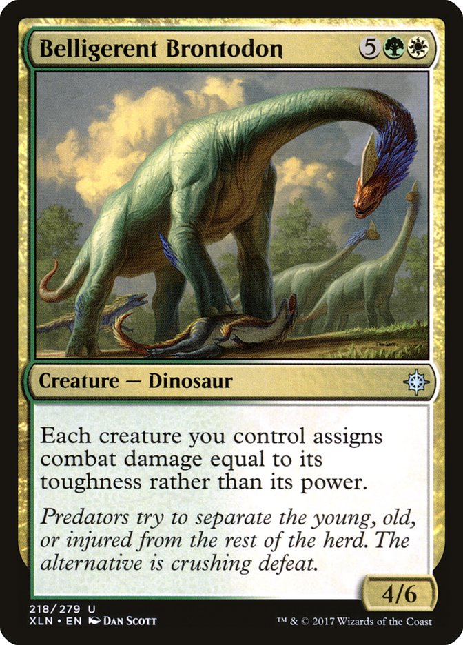 Belligerent Brontodon: Ixalan