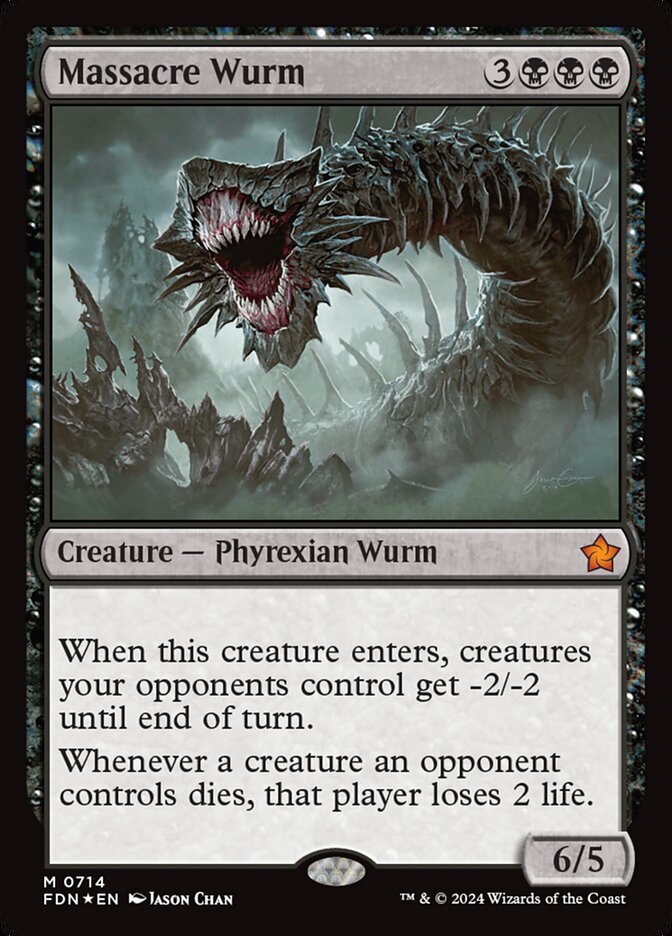 Massacre Wurm - (Foil): Foundations