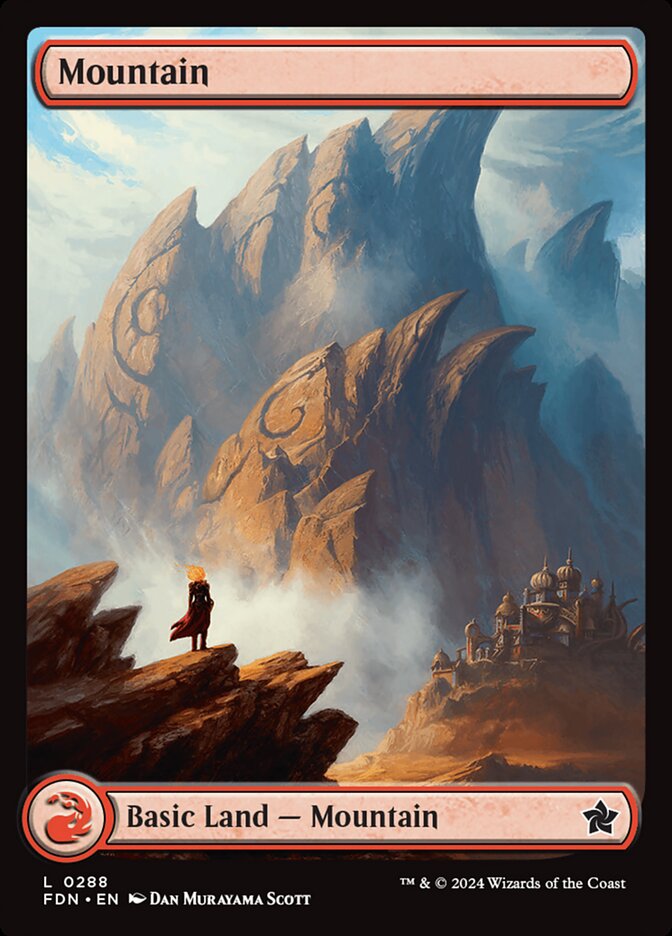 Mountain (#288) (Full Art): Foundations