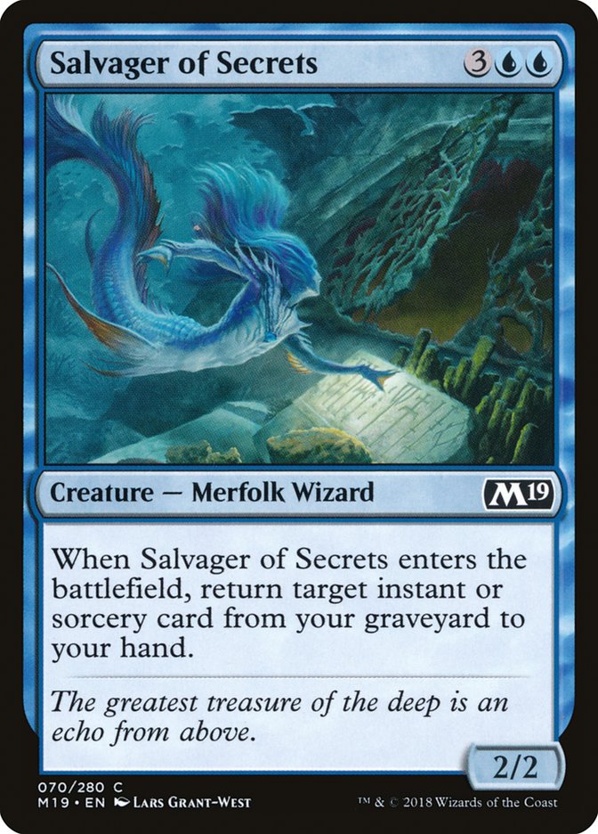 Salvager of Secrets: Core Set 2019