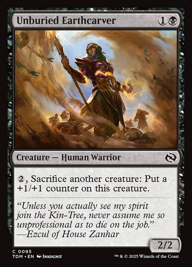 Unburied Earthcarver - (Foil): Tarkir: Dragonstorm