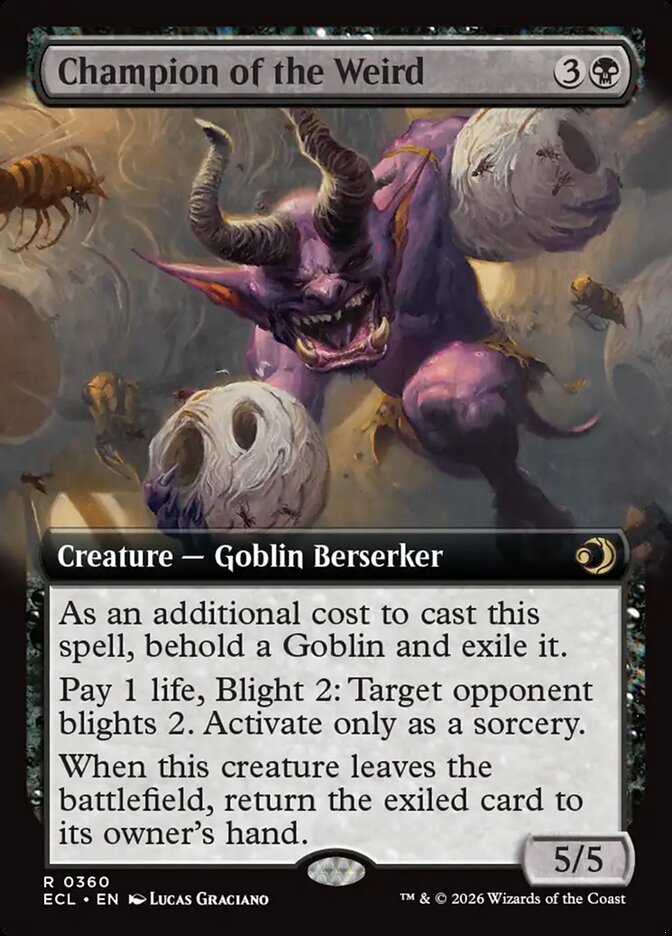 Champion of the Weird - (Foil): Lorwyn Eclipsed