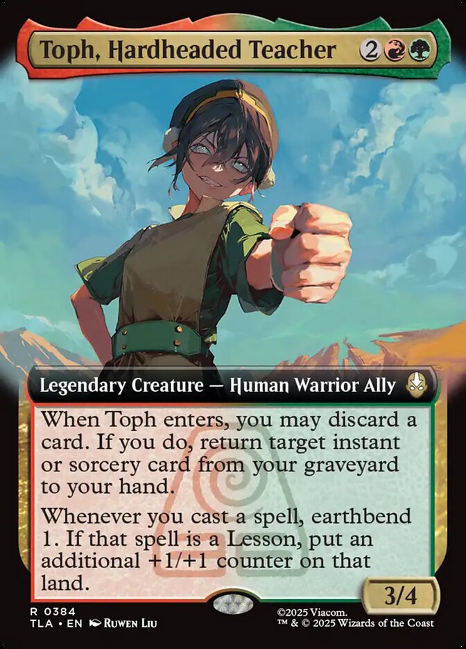 Toph, Hardheaded Teacher (Extended Art) - (Foil): Avatar: The Last Airbender