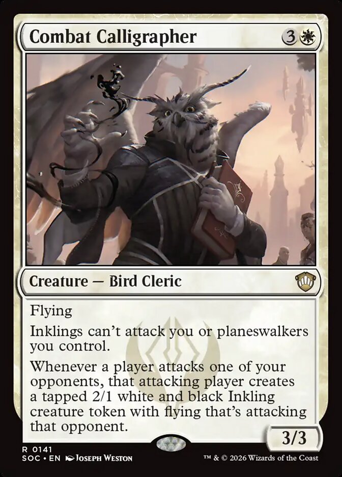 Combat Calligrapher: Secrets of Strixhaven Commander