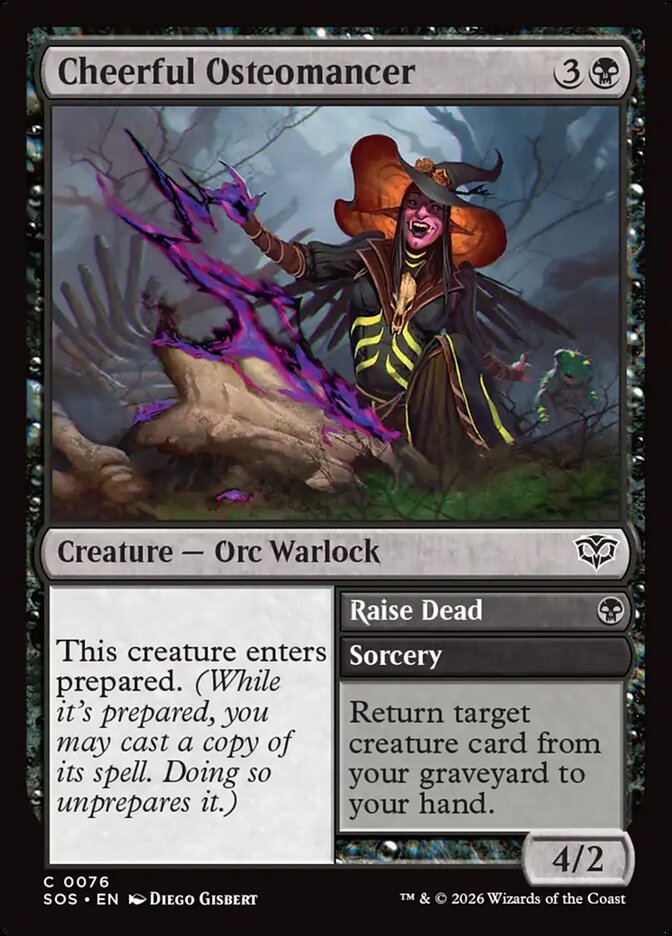 Cheerful Osteomancer // Raise Dead: Secrets of Strixhaven