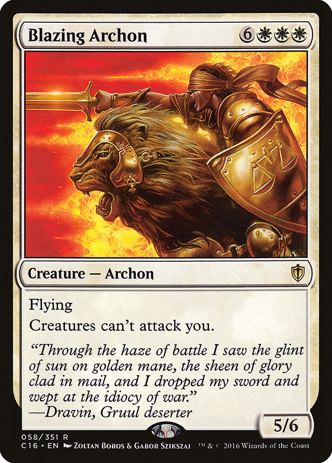 Blazing Archon: Commander 2016