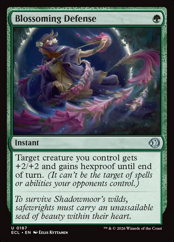 Blossoming Defense - (Foil): Lorwyn Eclipsed