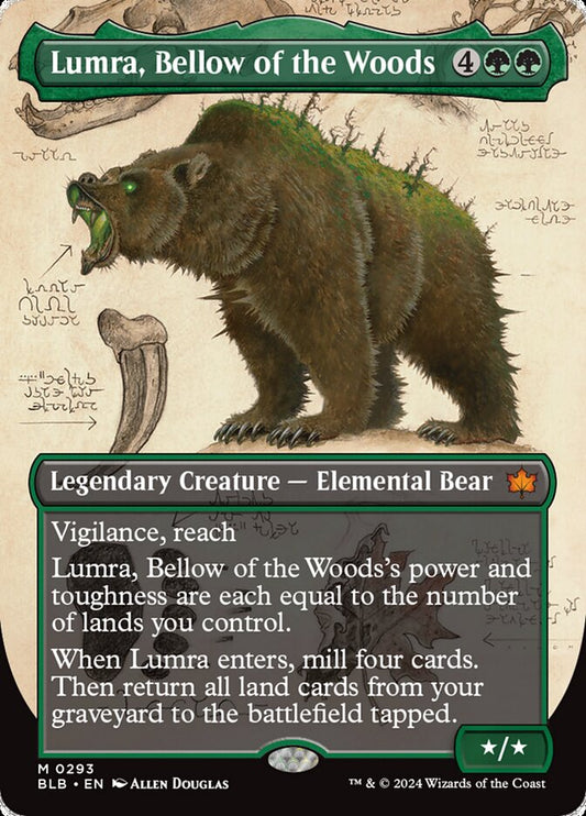 Lumra, Bellow of the Woods (#293) (Borderless) - (Foil): Bloomburrow