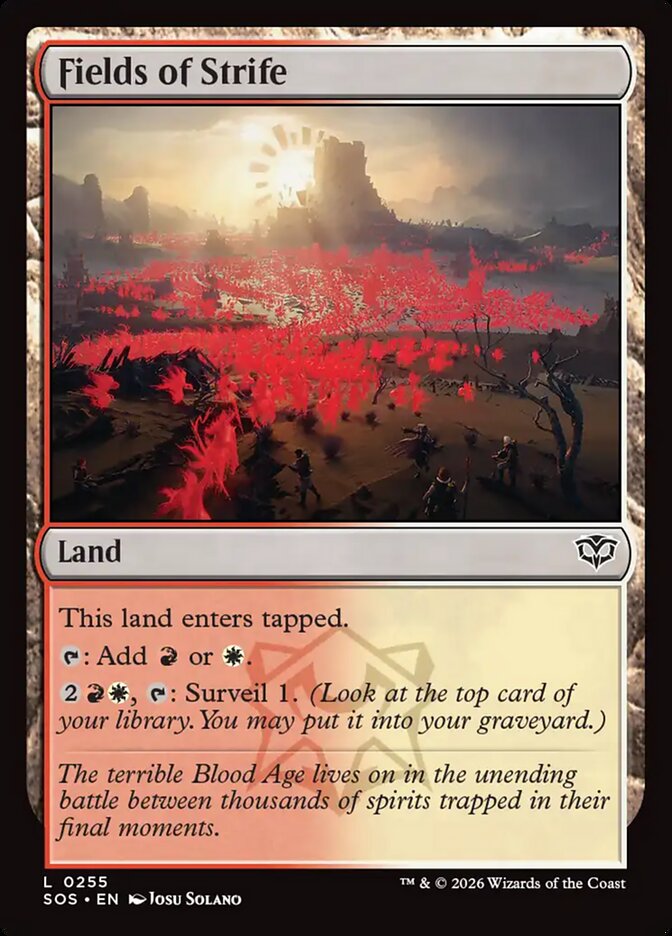 Fields of Strife - (Foil): Secrets of Strixhaven