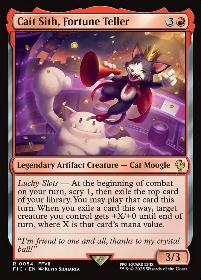 Cait Sith, Fortune Teller (Surge Foil) - (Foil): Final Fantasy Commander