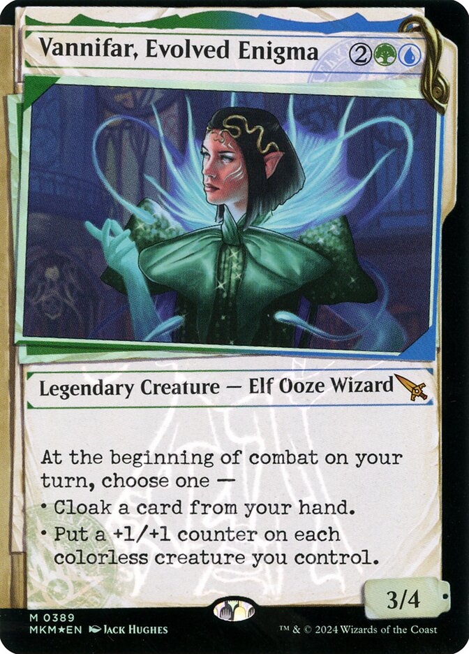 Vannifar, Evolved Enigma (Showcase) (Invisible Ink Foil) - (Foil): Murders at Karlov Manor
