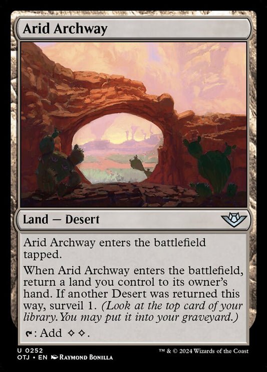 Arid Archway - (Foil): Outlaws of Thunder Junction