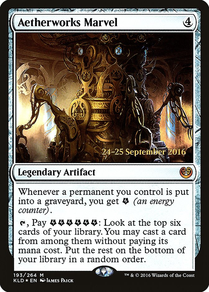 Aetherworks Marvel (Prerelease) (Kaladesh) - (Foil): Kaladesh Promos