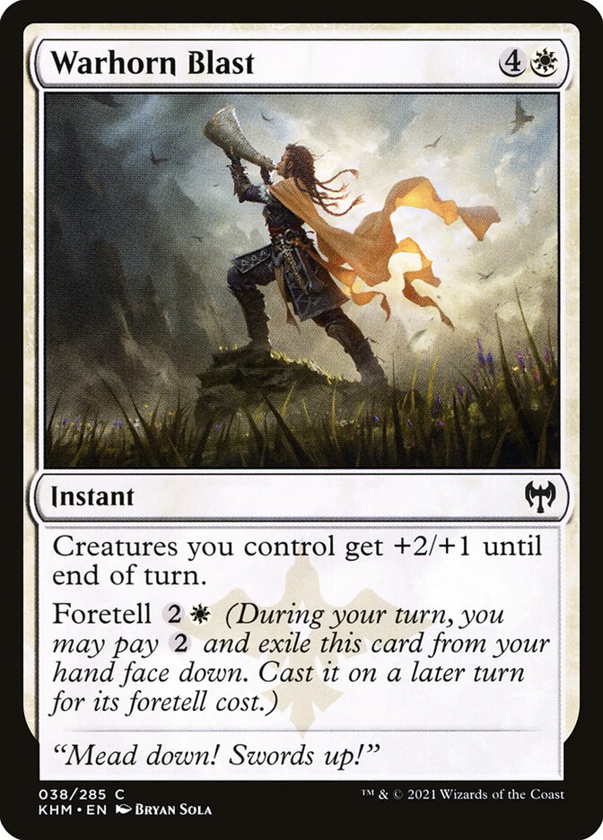 Warhorn Blast - (Foil): Kaldheim