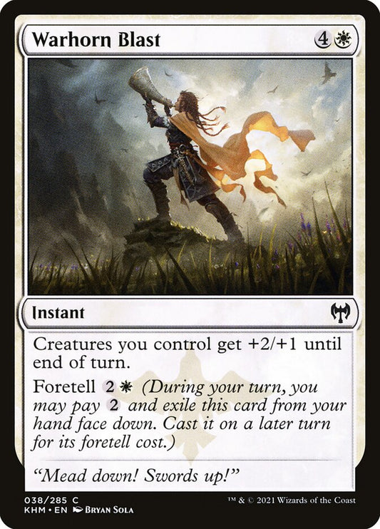 Warhorn Blast - (Foil): Kaldheim