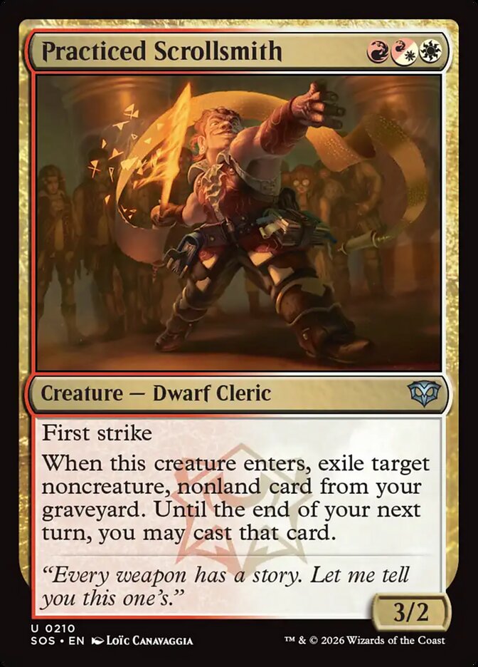 Practiced Scrollsmith - (Foil): Secrets of Strixhaven