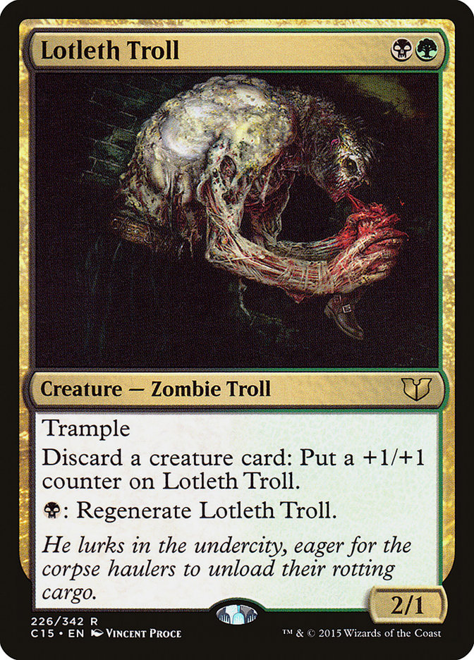 Lotleth Troll: Commander 2015