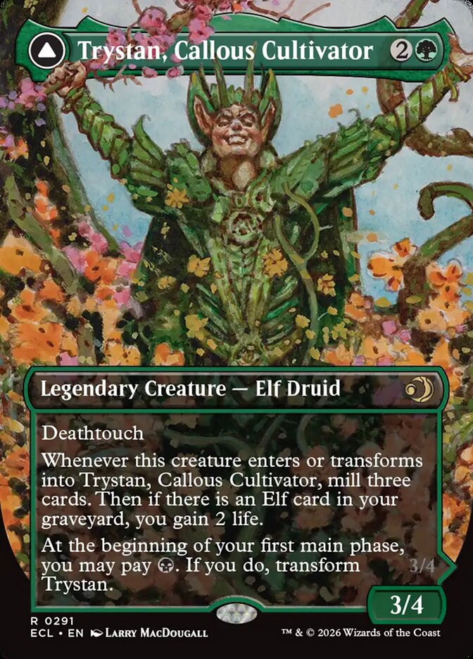 Trystan, Callous Cultivator // Trystan, Penitent Culler: Lorwyn Eclipsed