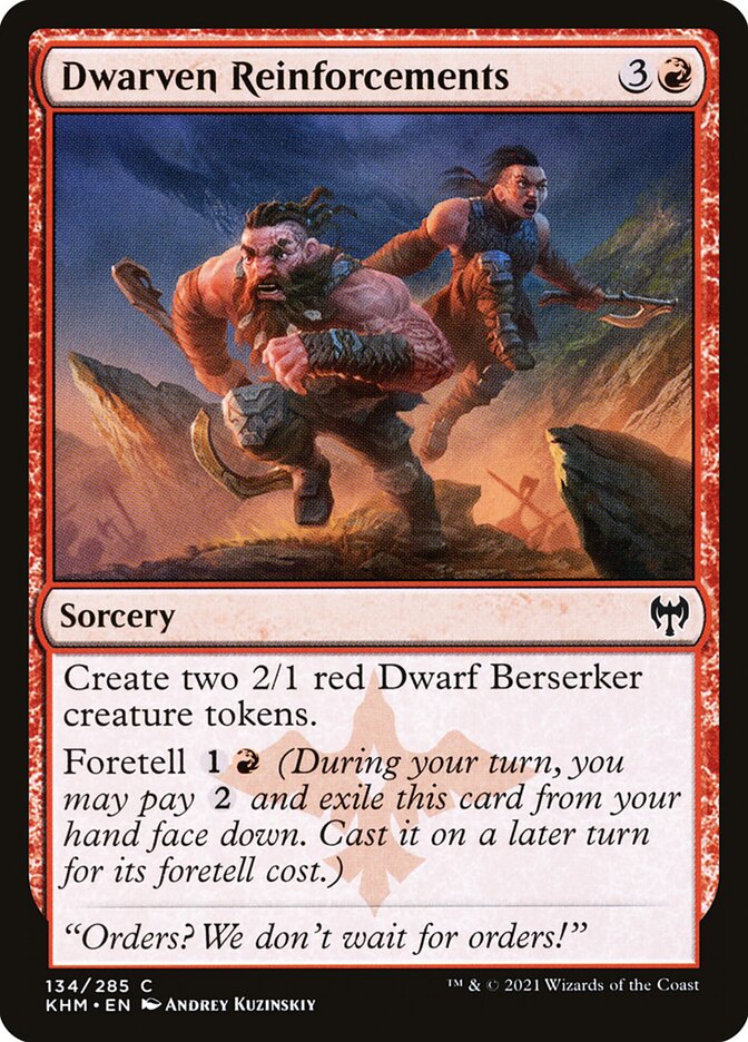 Dwarven Reinforcements - (Foil): Kaldheim