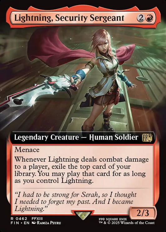 Lightning, Security Sergeant (Extended Art): Final Fantasy