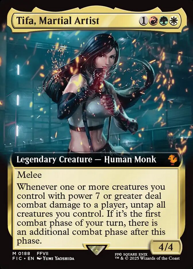 Tifa, Martial Artist (#188) (Extended Art): Final Fantasy Commander