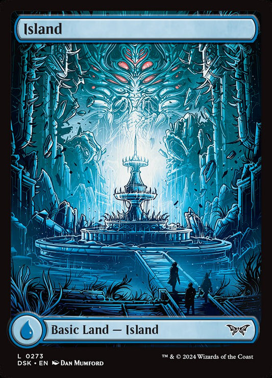 Island (#273) (Full Art): Duskmourn: House of Horror