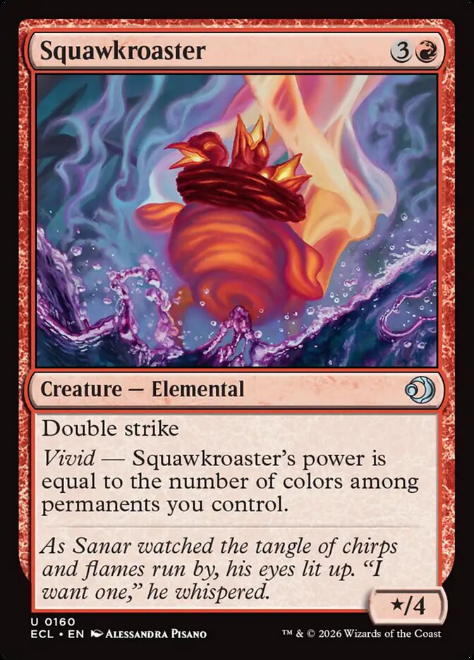 Squawkroaster - (Foil): Lorwyn Eclipsed