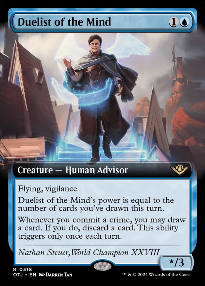 Duelist of the Mind (Extended Art) - (Foil): Outlaws of Thunder Junction