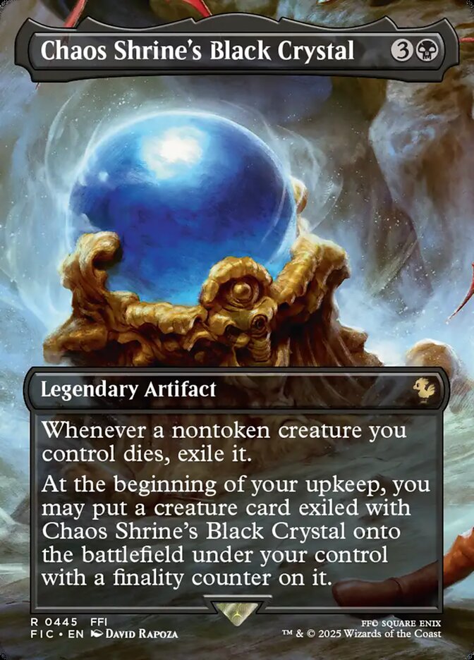 Chaos Shrine's Black Crystal - (Foil): Final Fantasy Commander