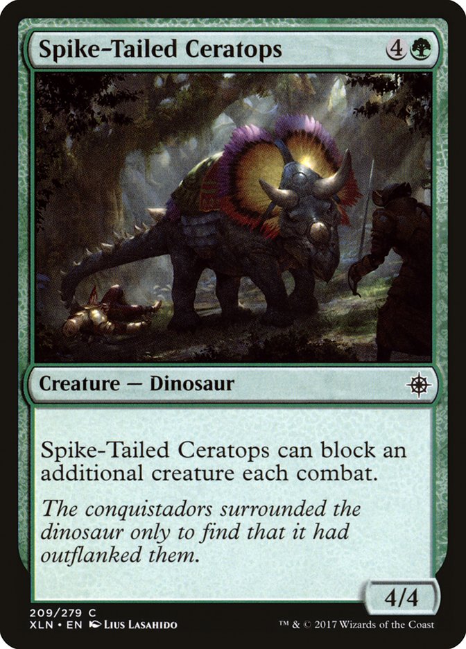 Spike-Tailed Ceratops - (Foil): Ixalan