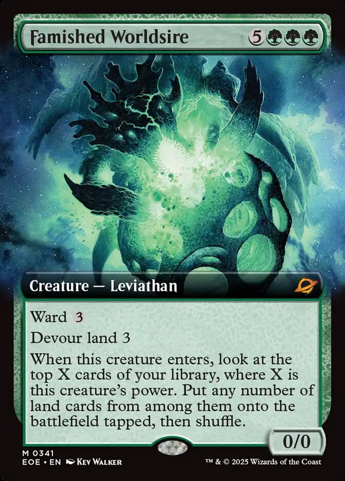 Famished Worldsire (Extended Art) - (Foil): Edge of Eternities