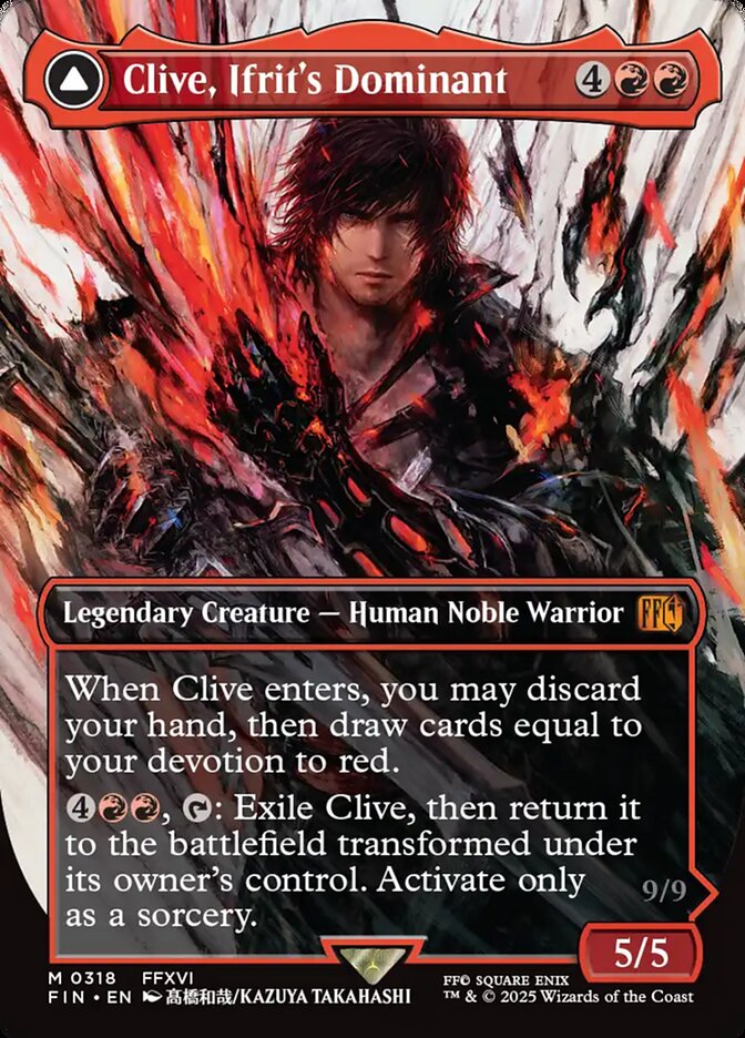 Clive, Ifrit's Dominant // Ifrit, Warden of Inferno - (Foil): Final Fantasy