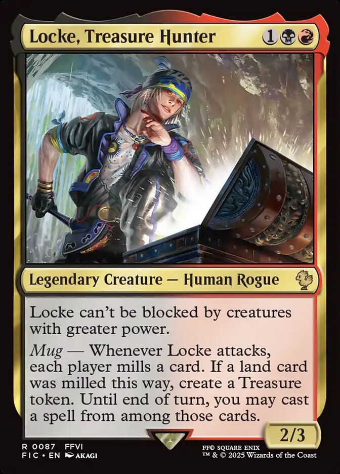 Locke, Treasure Hunter (Surge Foil) - (Foil): Final Fantasy Commander