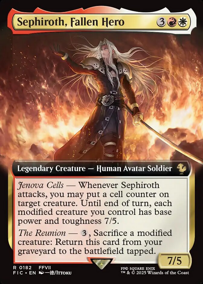 Sephiroth, Fallen Hero (Extended Art): Final Fantasy Commander