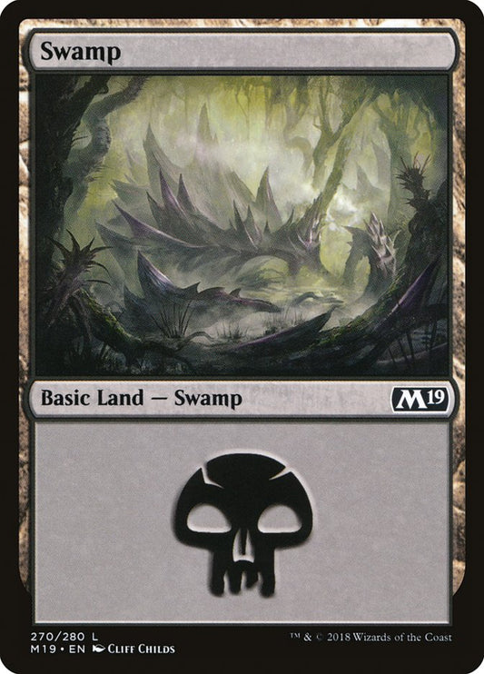 Swamp (#270) - (Foil): Core Set 2019
