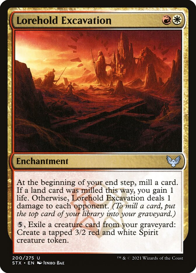Lorehold Excavation - (Foil): Strixhaven: School of Mages